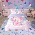 thumbnail image 1 of Erosebridal 3D Axolotl Bedding Sets Twin Size, Watercolor Artwork Comforter Sets with Sheets, Cute Animal Reversible Bed Set, Lightweight Room Decorative, 7pcs, 1 of 6
