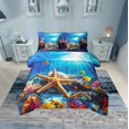 thumbnail image 1 of Erosebridal Sealife Starfish Bedding Sets Twin Size,Marine Animal Comforter Sets with Sheets,Sea Room Decorative,Reversible,Breathable,7pcs, 1 of 6