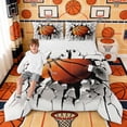 thumbnail image 1 of Erosebridal 3D Breaking Basketball Queen Comforter Set, Sport Bedding Comforter Set for Men and Boys, Gray Reversible 3 Pieces, 1 Comforter and 2 Pillowcases, 1 of 6