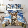 thumbnail image 1 of Erosebridal 3D Donkey Bed in a Bag Queen Size, Farm Animal Bed Set, Rustic Farmhouse Bedroom Decor, Reversible 7pcs, 1 of 4