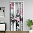 thumbnail image 1 of Erosebridal 3D Eiffel Tower Door Curtain For Doorways 34x80, Romantic Couple Black Out Curtain, Paris Street Decor, 1 of 5