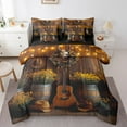 thumbnail image 1 of Erosebridal 3D Guitar Bedding, Musical Instrument Bed in a Bag, Pop Music Reversible Bed Set, Lightweight Room Decoration, 7 Pieces, 1 of 6