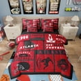 thumbnail image 1 of Erosebridal 7 Pieces Bed in a Bag Twin Bedding Set with Sheets,Football Comforter Sets for All Season,1 Comforter, 2 Cushion Cases, 1 Flat Sheet, 1 Fitted Sheet, 2 Pillowcases, 1 of 5