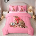 thumbnail image 1 of Erosebridal 8 Ball Twin Bedding Crimson Cheetah Bedding Comforter Set, Crimson Cheetah 7-Piece, 1 of 6