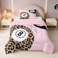 thumbnail image 1 of Erosebridal 8 Ball Twin Comforter Sets Blush Bedding Set, Blush Solid, Pink Reversible 2 Pieces 1 Comforter and 1 Pillowcase, 1 of 6