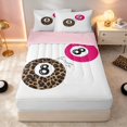 thumbnail image 1 of Erosebridal 8 Ball Zipper Full Size Comforter Sets with Fitted Sheet and 2 Pillowcases Magenta Zipper Bedding Set, Magenta White, Pink Reversible, 1 of 7