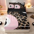 thumbnail image 1 of Erosebridal 8 Ball Zipper Twin Comforter Sets 4-Piece, Crimson Leopard Front, Black Reversible Back, 1 of 7