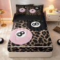 thumbnail image 1 of Erosebridal 8 Ball Zipper Twin Comforter Sets, Black White Leopard Front, Black Reversible Back, 1 of 7