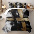 thumbnail image 1 of Erosebridal Abstract Brush Stripes Twin Quilt Set,Graffiti Lines Art Twin Coverlet Set For Girls,2 Pieces, 1 of 7