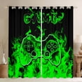 thumbnail image 1 of Erosebridal Abstract Gamepads Curtains and Drapes (42Wx90L),Video Game 30%-50% Black Out Curtains,Black Red Curtains Pack of 2 (42Wx90L),Gamer Room Decoration, 1 of 6