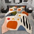thumbnail image 1 of Erosebridal Abstract Geometric Art Queen Comforter Set,Multicolor Oil Painting Bedding Comforter Set For Adults, Reversible 3-Piece, 1 of 7