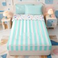 thumbnail image 1 of Erosebridal Abstract Geometric Stripes Zipper Full Size Comforter Sets with Fitted Sheet and 2 Pillowcases,Minimalist Lines Zipper Bedding Set,Colorful Stars Reversible,4 Pieces, 1 of 7