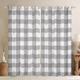 thumbnail image 1 of Erosebridal Abstract Grid Curtains for Living Room,Geometric Buffalo Blackout Curtains Set of 2 (38x45),Grey White Curtains and Drapes (38x45),Plaid Bedroom Decorative, 1 of 6