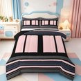 thumbnail image 1 of Erosebridal Abstract Line Art Full Size Comforter Sets,Minimalist Lines Bedding Comforter Set,Black Reversible,3pcs,1 Comforter and 2 Pillowcases, 1 of 7
