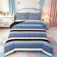 thumbnail image 1 of Erosebridal Abstract Linear Art King Size Comforter Sets,Watercolor Striped Comforters King Size,Black Reversible,3-Piece,1 Comforter and 2 Pillowcases, 1 of 7