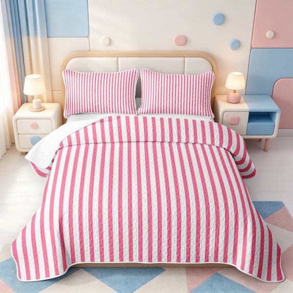Erosebridal Abstract Linear Art Twin Quilt Set,Boho Lines Twin Coverlet Set,2 Pieces,1 Bedspread and 1 Pillowcase