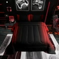 thumbnail image 1 of Erosebridal Abstract Ombre Comforter Set Teens Red and Black Bedding Set Room Decor 2Pcs, 1 of 5
