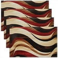 thumbnail image 1 of Erosebridal Abstract Spiral Placemats Set of 4, Mid Century Minimalst Place Mats Set of 4 for in Door Dinning, Striped Decor, 1 of 4