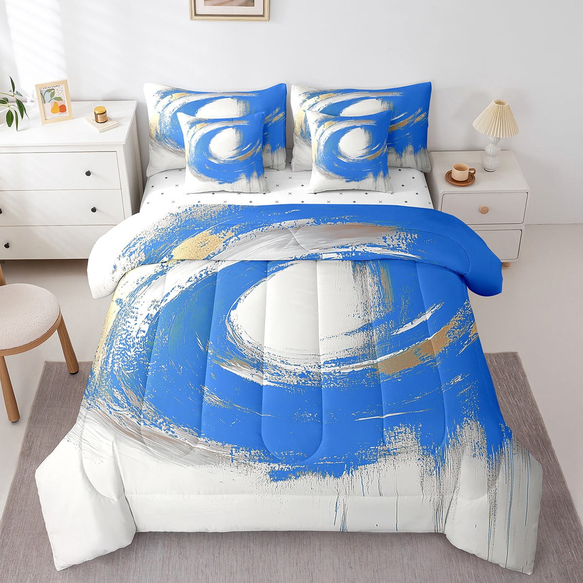 Erosebridal Abstract Splatter Ink Bed in a Bag Queen Size,Modern ...