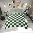 thumbnail image 1 of Erosebridal Olive Checkered Bedding Set White Dark Green Buffalo Plaid Grid Comforter Set,Checkerboard Quilt Set Aesthetics Gingham Duvet Set Modern Room Decor, 1 of 8