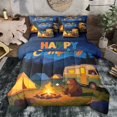 thumbnail image 1 of Erosebridal Adventure Cartoon RV Car Bedding Comforter Set 7 Pieces for Girls Boys,Teens Happy Camping Animal Bear Full Bedding Set,Navy Blue Reversible,Super Cozy Room Decor, 1 of 6