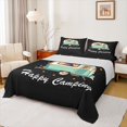 thumbnail image 1 of Erosebridal Adventure Cartoon RV Car Queen Sheet Sets 4 Pieces for Girls Boys,Teens Happy Camping Bed Set,Breathable Home Decor, 1 of 5