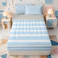 thumbnail image 1 of Erosebridal Aesthetic Abstract Stripes Zipper Full Size Comforter Sets with Fitted Sheet and 2 Pillowcases,Mid-Century Lines Zipper Bedding Set,Light Gray Reversible,4pcs, 1 of 7