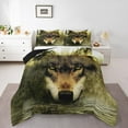thumbnail image 1 of Erosebridal Afro Safari Wolf Bedding Sets Twin with Comforter, Wild Animal Duvet Insert, Reversible 2pcs, 1 of 7