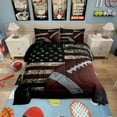 thumbnail image 1 of Erosebridal American Flag Bedding Set, Football Comforter Set Twin Soccer Sports Games Down Comforter United States Federations Stars Stripes Duvet Sets Teens Adult Bedroom Decor, 1 of 6