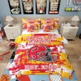 thumbnail image 1 of Erosebridal American Football 7 Pieces Comforter Sets Kansas Bedding Set for All Season Twin Size Gifts for Football Fans Football City Bed in a Bag with Comforter, 1 of 5