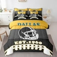 thumbnail image 1 of Erosebridal American Football Bed in a Bag Full size 7 Pieces , Reversible, Black, Dallas, 1 of 5