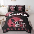 thumbnail image 1 of Erosebridal American Football Bedding, Eat Sleep Bed in a Bag, Sports Lover Reversible Bed Set, Microfiber Room Decoration, 7pcs, 1 of 5