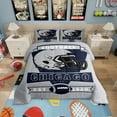 thumbnail image 1 of Erosebridal American Football Bedding King Comforter Set , Reversible 3pcs, Grey, Chicago, 1 of 6