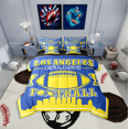 thumbnail image 1 of Erosebridal American Football Bedding Sets King Size,Sport Theme Bed in a Bag King size,Ball Game Decor(Los Angeles),Reversible,Ultra Soft,7-Piece, 1 of 5