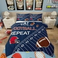 thumbnail image 1 of Erosebridal American Football Comforter Set Toddler Rugby Games Bedding Set Navy Blue Comforter Sports Theme Quilt Set, 1 of 7
