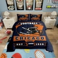 thumbnail image 1 of Erosebridal American Football Comforter Sets Twin Size , Reversible 2pcs, Navy Blue, Chicago, 1 of 6