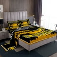 thumbnail image 1 of Erosebridal American Football Sheet Set Twin,Sport Theme Bedding Sets Twin Size,Ball Game Decor(Pittsburgh),3pcs, 1 of 7