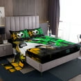 thumbnail image 1 of Erosebridal American Soccer Bed Sheets King,Ball Gamer Bedding King Size,Plaid Buffalo Sheet Set King,Super Cozy Teens Bedroom Decor,4 Pieces, 1 of 7