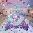 thumbnail image 1 of Erosebridal Animal Axolotl Bedding Twin Comforter Set,Dreamy Princess Down Comforter,Underwater World Bedding Sets Twin With Comforter,Ultra Soft Cartoon Room Decoration,Reversible,2-Piece, 1 of 8