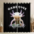 thumbnail image 1 of Erosebridal Animal Axolotl Curtains for Living Room,Kawaii Wildlife 30%-50% Blackout Curtains Set of 2 (38Wx45L),Grey Gamepads Curtains and Drapes (38Wx45L),Video Game Room Decorative, 1 of 6