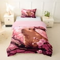 thumbnail image 1 of Erosebridal Animal Capybara Twin Bedding For Boys Girls,Dreamy Flowers Cherry Blossoms Duvet Cover Set For Kids,2pcs,No Comforter,Pink Reversible, 1 of 6