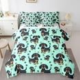 thumbnail image 1 of Erosebridal Animal Dachshund Bedding Queen Size,Kawaii Dog Bed in a Bag Queen size,Cartoon Decor,Reversible,Lightweight,7 Pieces, 1 of 5