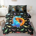 thumbnail image 1 of Erosebridal Animal Dinosaur Bedding Sets Queen Size, Initial D Letter Comforter Sets with Sheets, Palm Plant Reversible Bed Set, Breathable Room Decor, 7 Pieces, 1 of 6