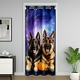 thumbnail image 1 of Erosebridal Animal Dogs Door Curtain For Doorways 34x80,Starry Sky Galaxy Black Out Curtain,Room Decorative, 1 of 5