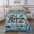 thumbnail image 1 of Erosebridal Animal Fish Bedspread Sets Twin Size,Vintage River House Bed Quilt,Lodge Cabin Decor,Breathable,2pcs, 1 of 5
