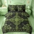 thumbnail image 1 of Erosebridal Antique Victorian Baroque 7-Piece Bedding Comforter Set,Retro Flower Floral King Bedding Sets For Adults,Reversible black, 1 of 5