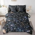 thumbnail image 1 of Erosebridal Astrology Bedding Sets Twin Size, Mystic Galaxy Comforter Sets with Sheets, Space Ship Reversible Bed Set, Microfiber Bedroom Decor, 7 Pieces, 1 of 6