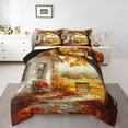 thumbnail image 1 of Erosebridal Autumn Theme Comforter Sets King Size, Country Farmhouse Comforters & Duvets, Reversible 3-Piece, 1 of 7