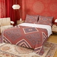 thumbnail image 1 of Erosebridal Aztec Aesthetic Full Size Sheets, Red Bed Sheets, 4-Piece 1 Flat Sheet, 1 Fitted Sheet and 2 Pillowcases, 1 of 5