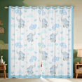 thumbnail image 1 of Erosebridal Baby Elephant Blackout Curtains for Girls, Blue Balloons Window Curtains Pack of 2 (38x45 Each), 1 of 6